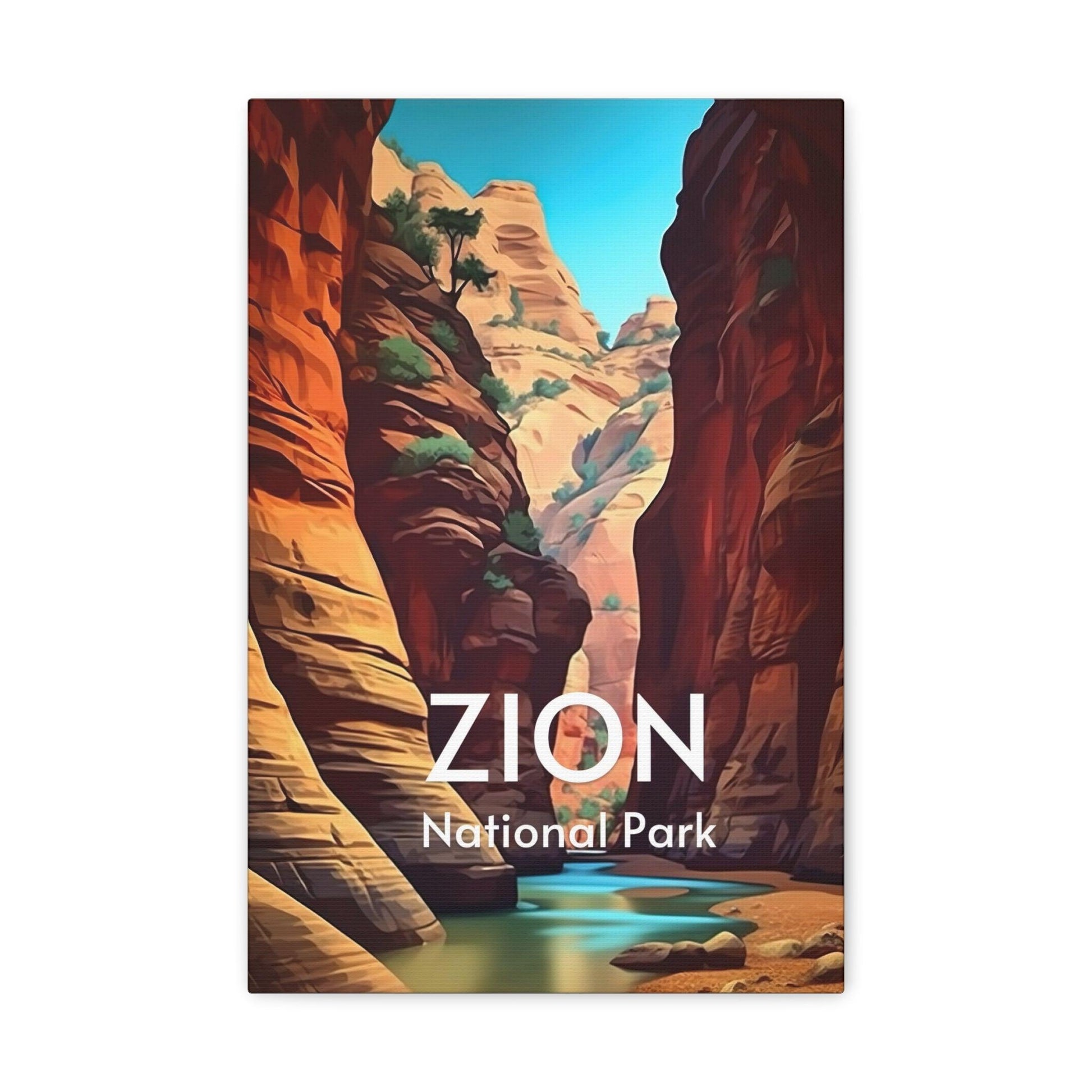 Zion National Park Print, The Narrows hike