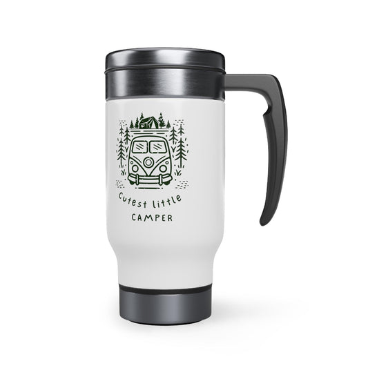 Cutest Little Camper Stainless Steel Travel Mug with Handle