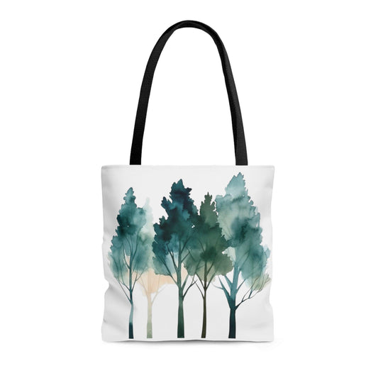 Watercolor Trees Tote Bag