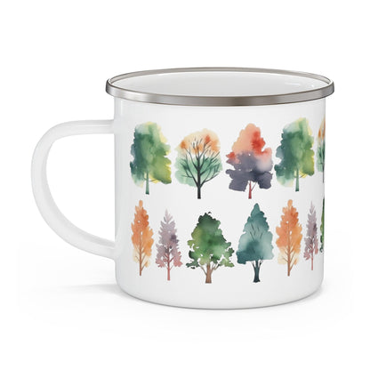 Fall Trees Watercolor Camping Mug - Wander Trails