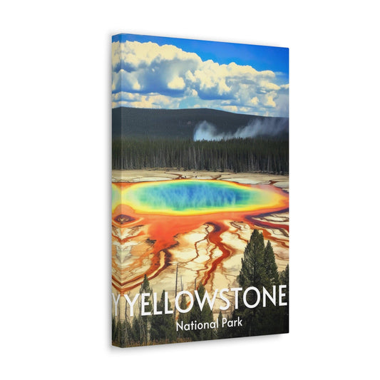 Yellowstone Print, Grand prismatic spring overlook