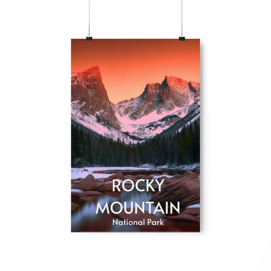 Rocky Mountain National Park Poster, Emerald lake