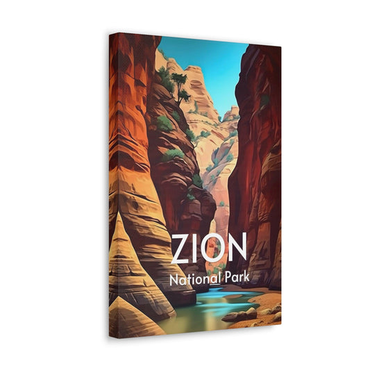Zion National Park Print, The Narrows hike