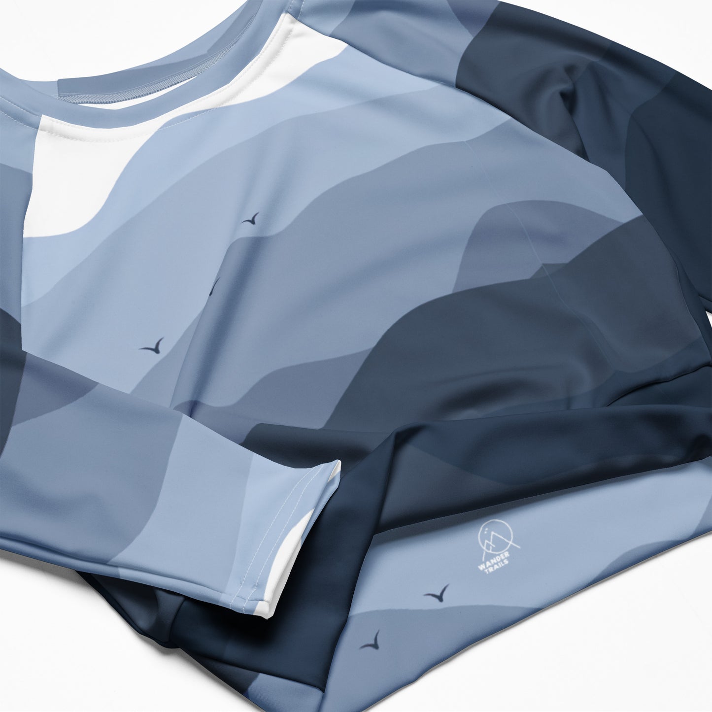 Blue Hour Mountains Crop Top - Wander Trails