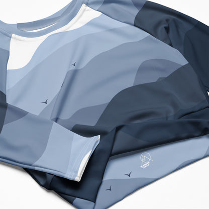Blue Hour Mountains Crop Top - Wander Trails