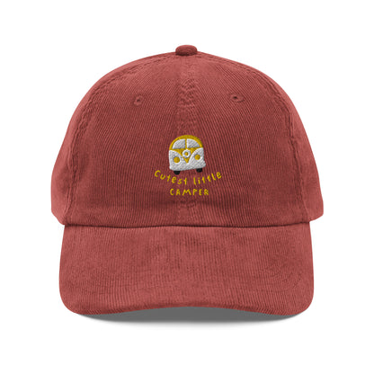 Cutest Little Camper Vintage Corduroy Hat - Wander Trails