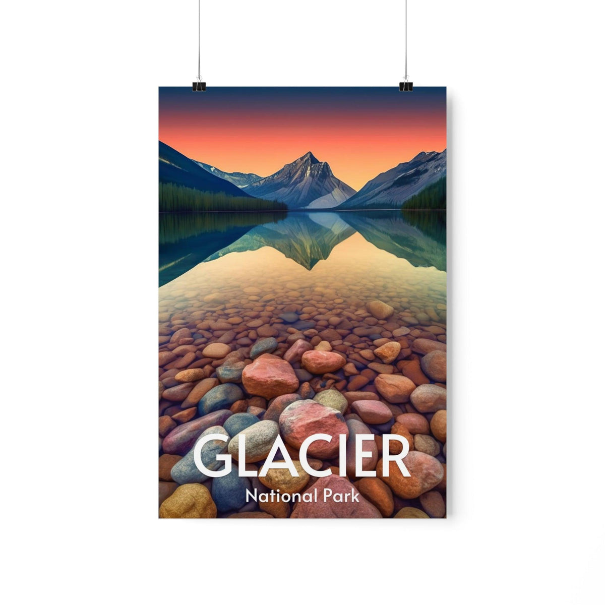 Glacier National Park Poster Premium Matte Posters