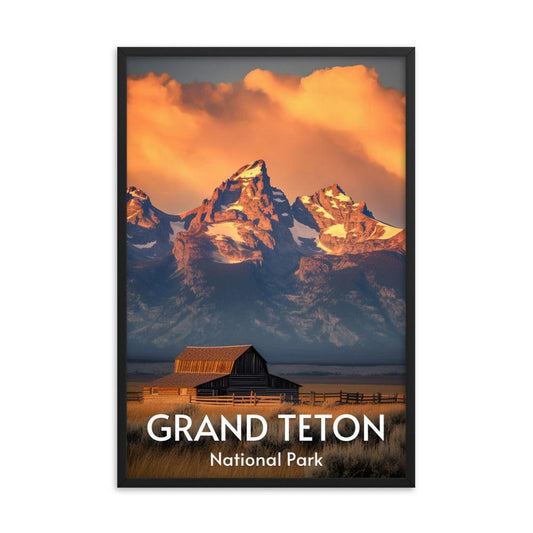Grand Teton National Park Framed poster - Wander Trails