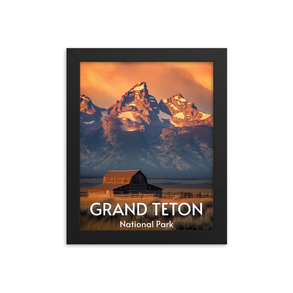 Grand Teton National Park Framed poster