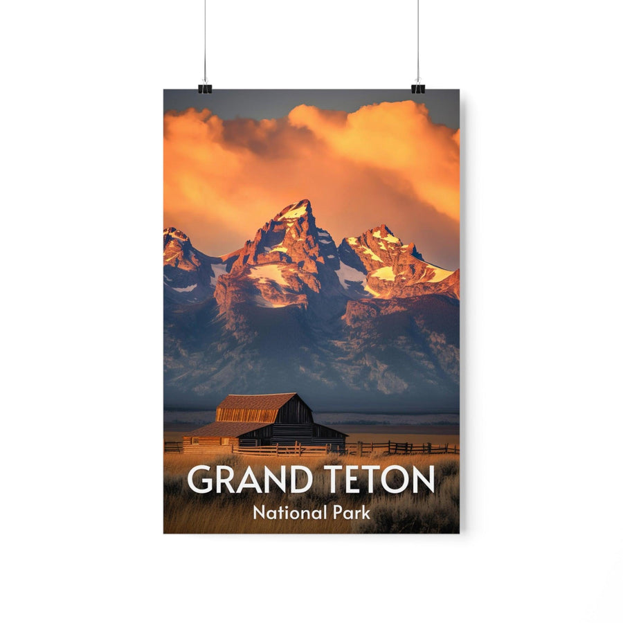 Unframed national park poster on matte museum-grade paper