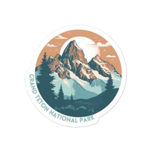 Grand Teton National Park sticker - Wander Trails