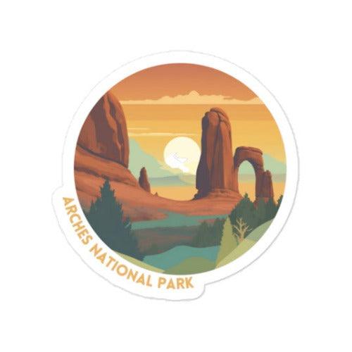 Arches National Park sticker - Wander Trails