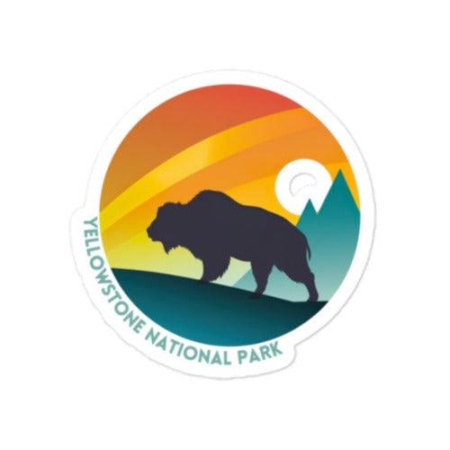 Yellowstone National Park sticker - Wander Trails
