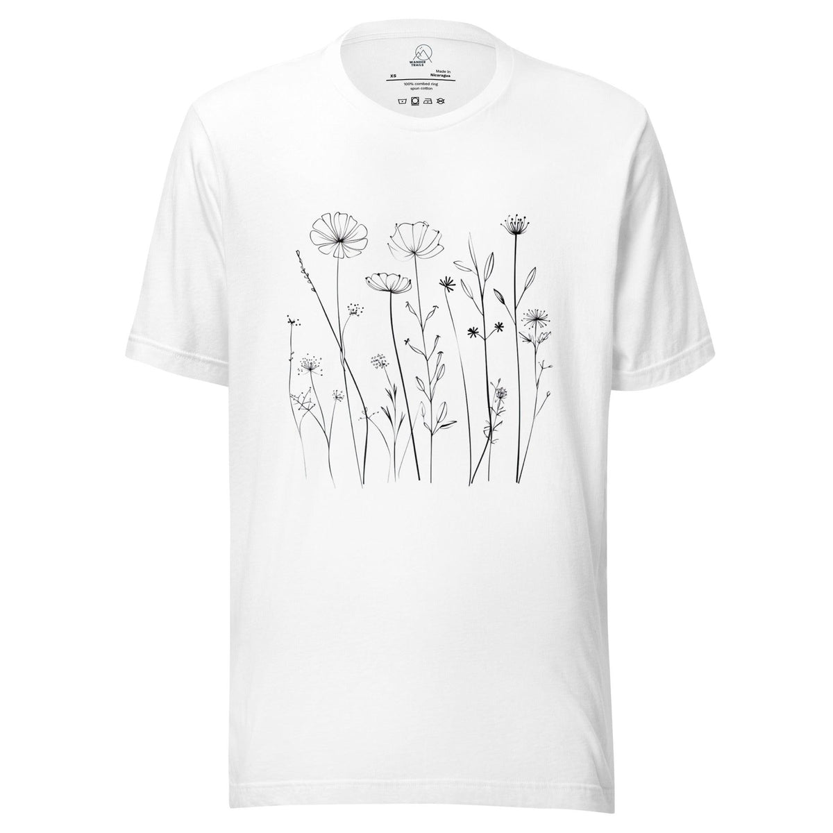 Minimalist Flowers T shirt