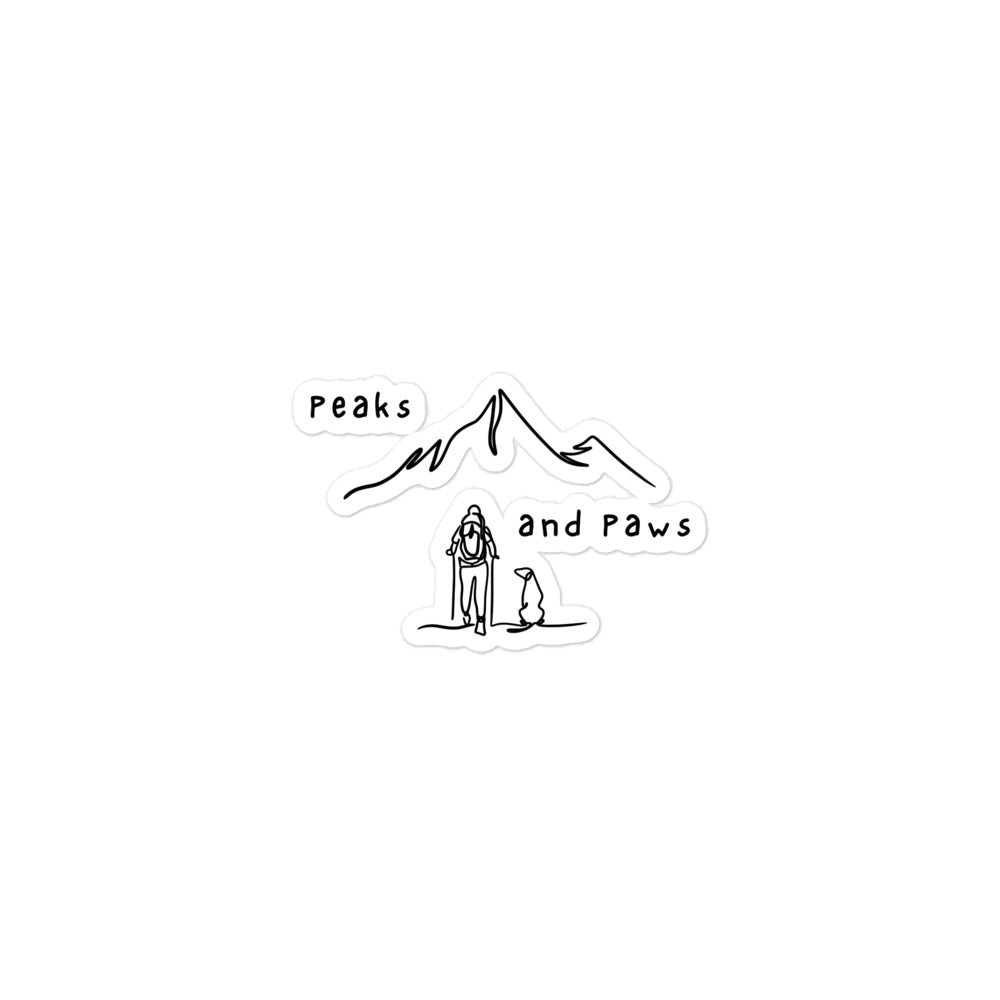 Peaks Paws stickers