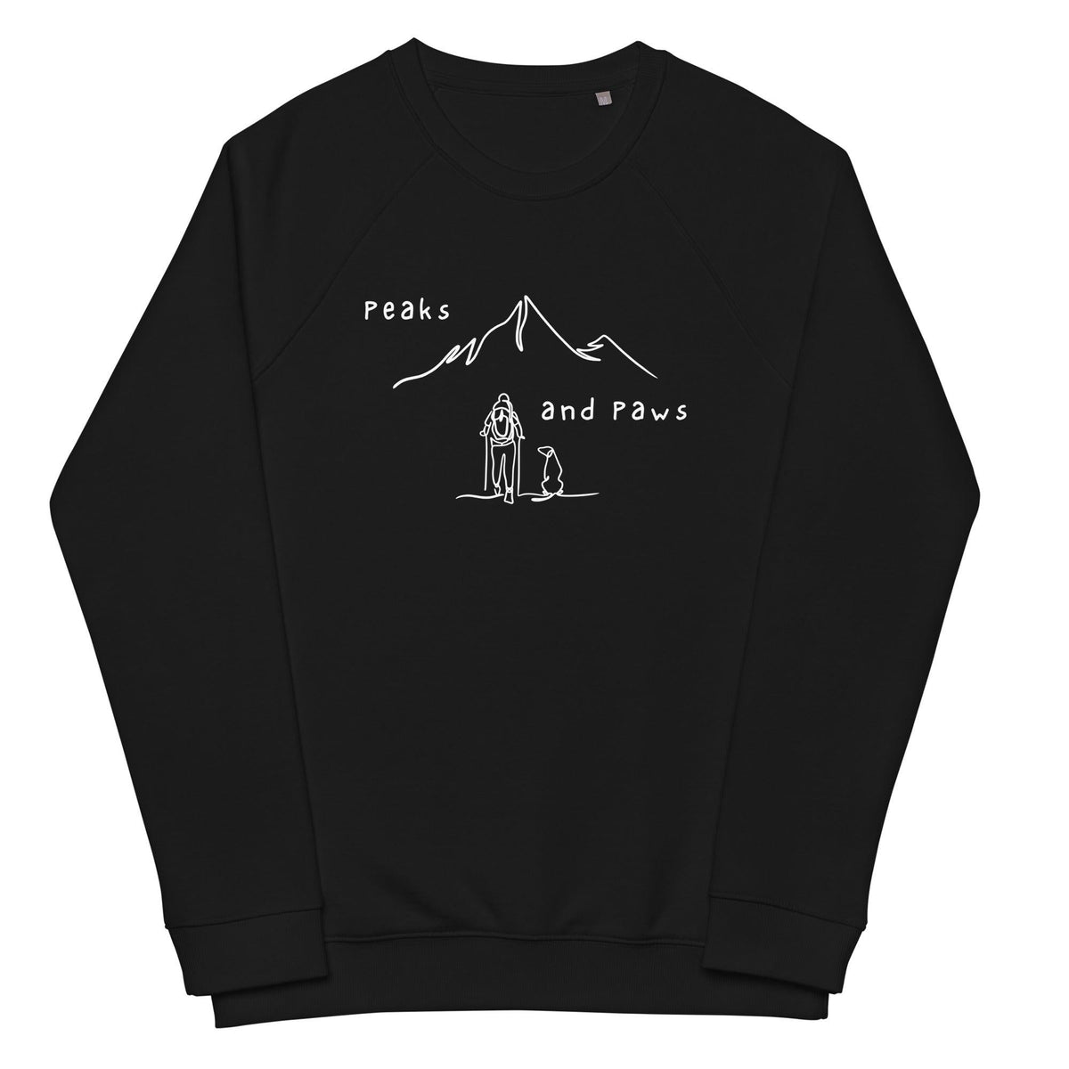 Peaks Paws organic sweatshirt