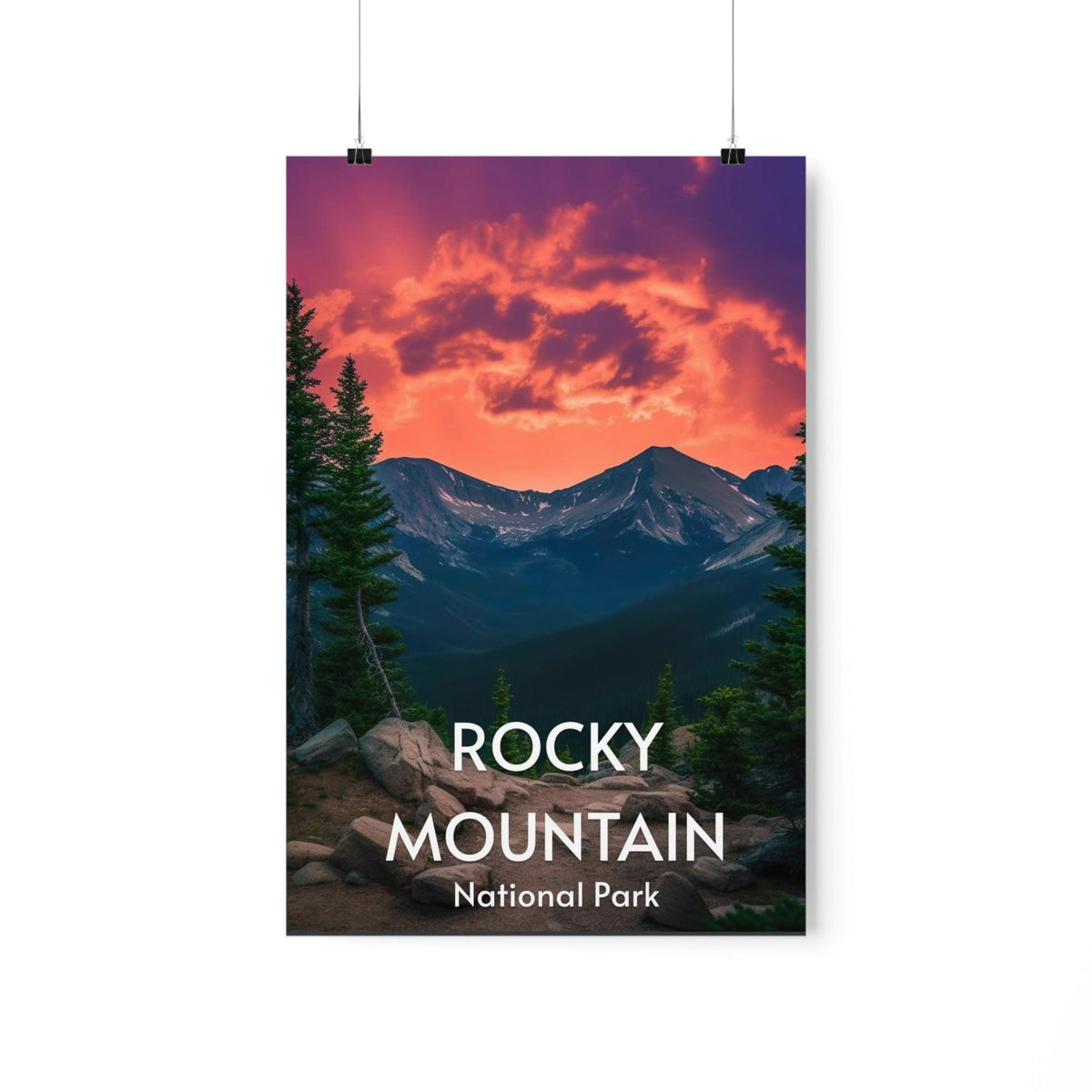 Rocky Mountain Poster Premium Matte Posters