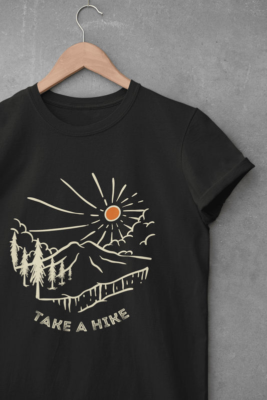 Take a hike tshirt black
