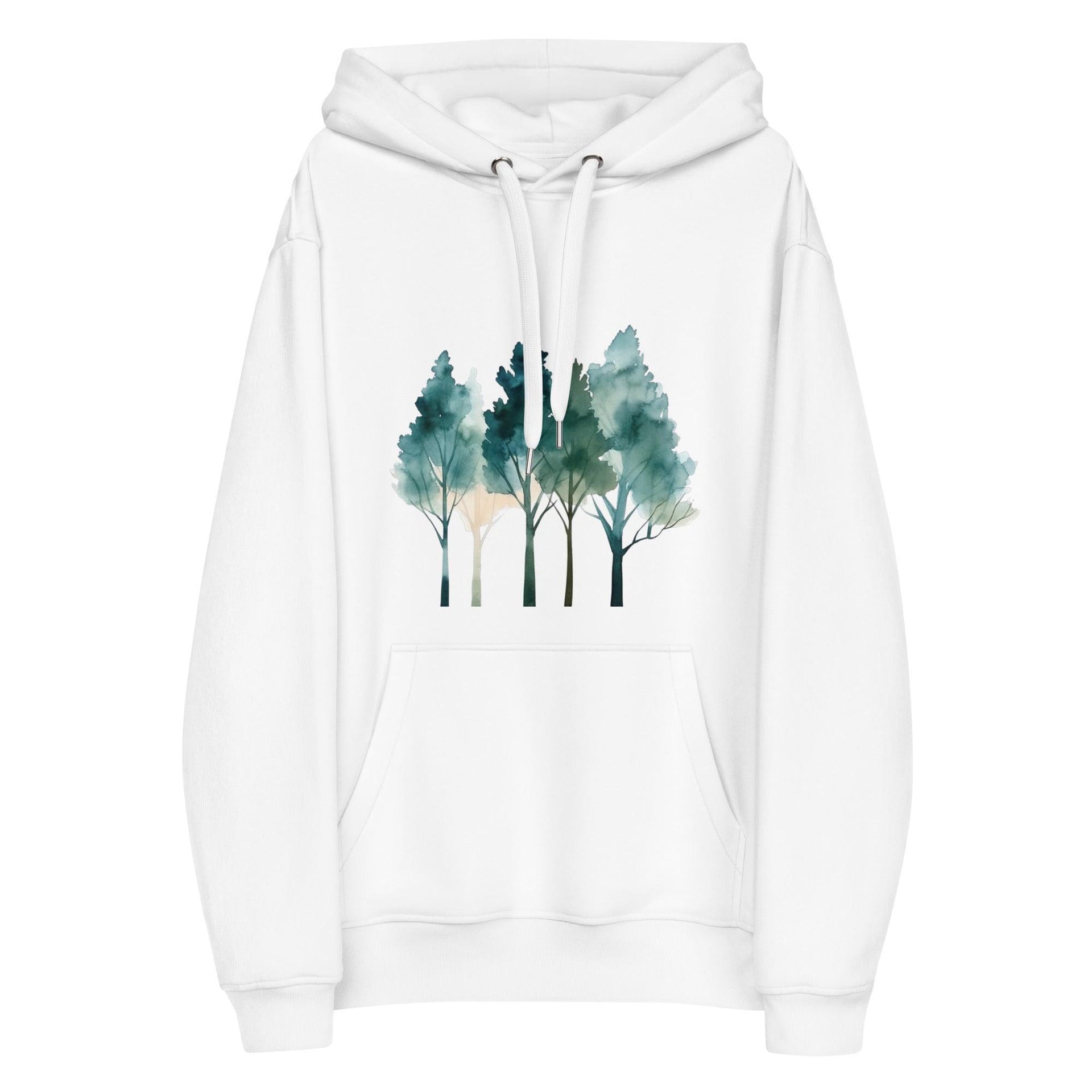 Watercolor trees Premium eco hoodie