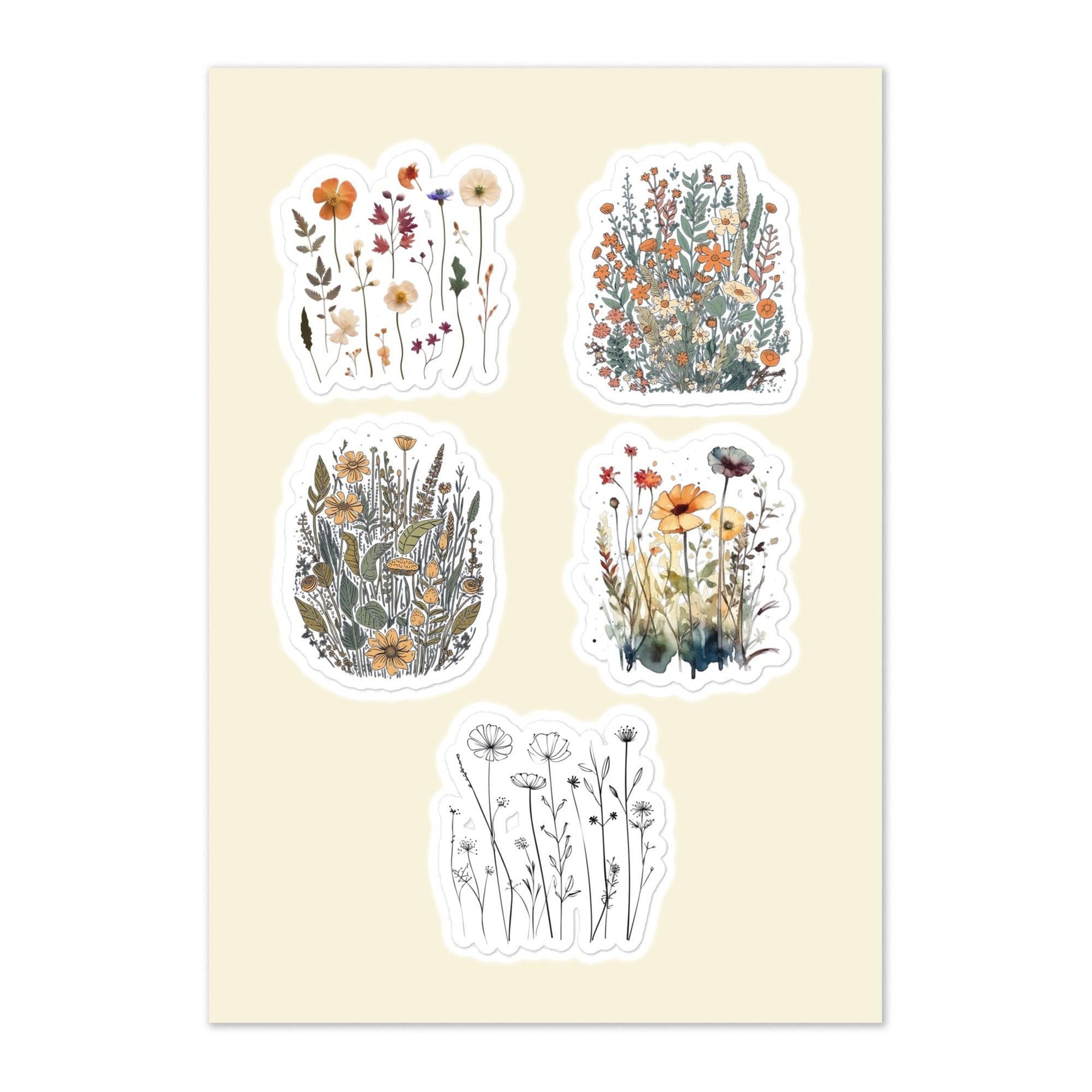 Wildflower Collection Sticker sheet