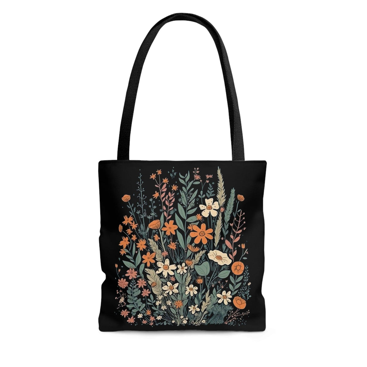 Wildflowers Retro Tote Bag