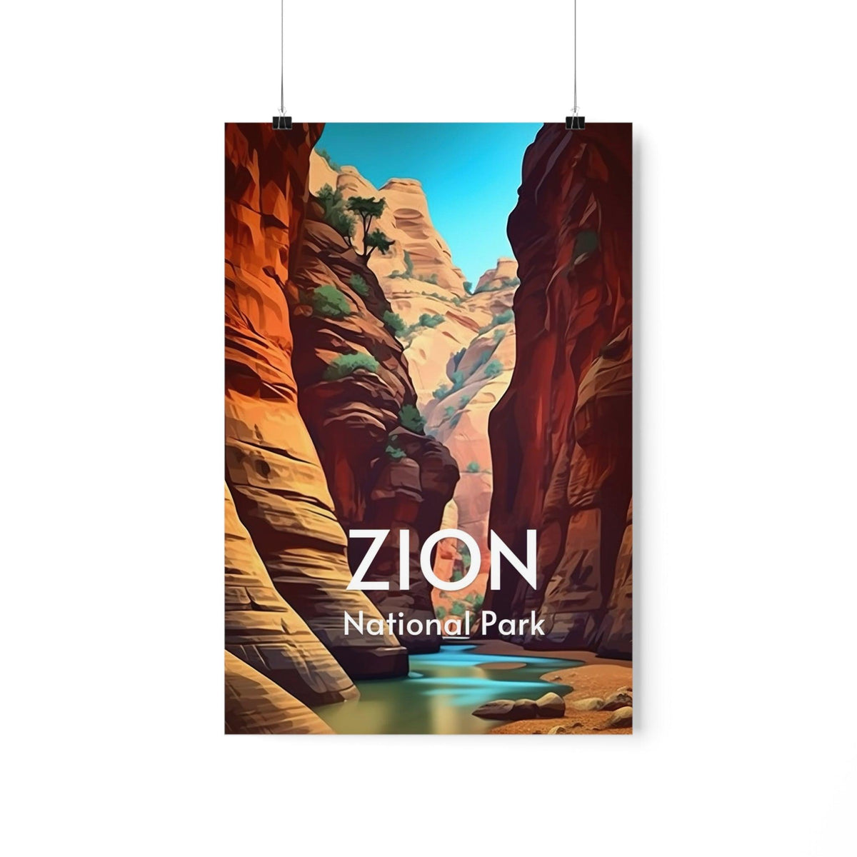 Zion National Park Poster Premium Matte Posters